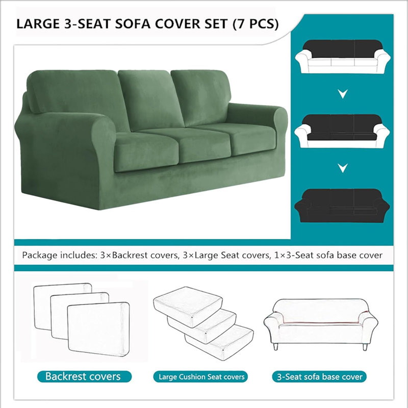 Outdoor Patio Sofa Cover, Green