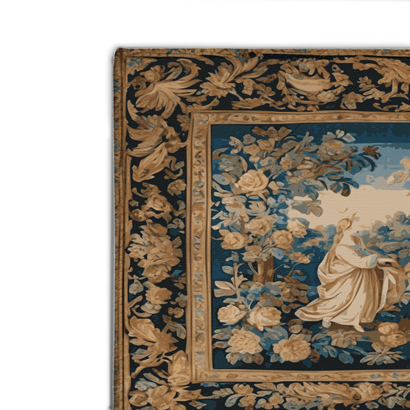 Tapis d'intérieur et d'extérieur brun français, Rectangulaire 2 pi x 3 pi