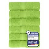 HOME Carterton 100% Cotton. Hotel & Spa Quality. Quick Drying Terry Towels. Soft, Plush And Highly Absorbent. |Green|6 Towels