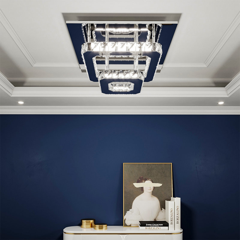 Madisen LED Flush Mount, Glass