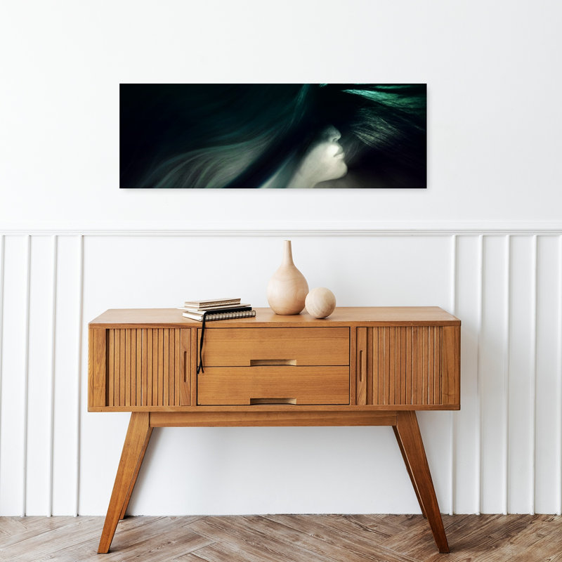 Ethereal Woman Flowing Hair by Sherin.Abdou - Wrapped Canvas Panoramic Print, 91.44 cm H x 30.48 cm W