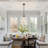 1-Light Hammered Glass Pendant