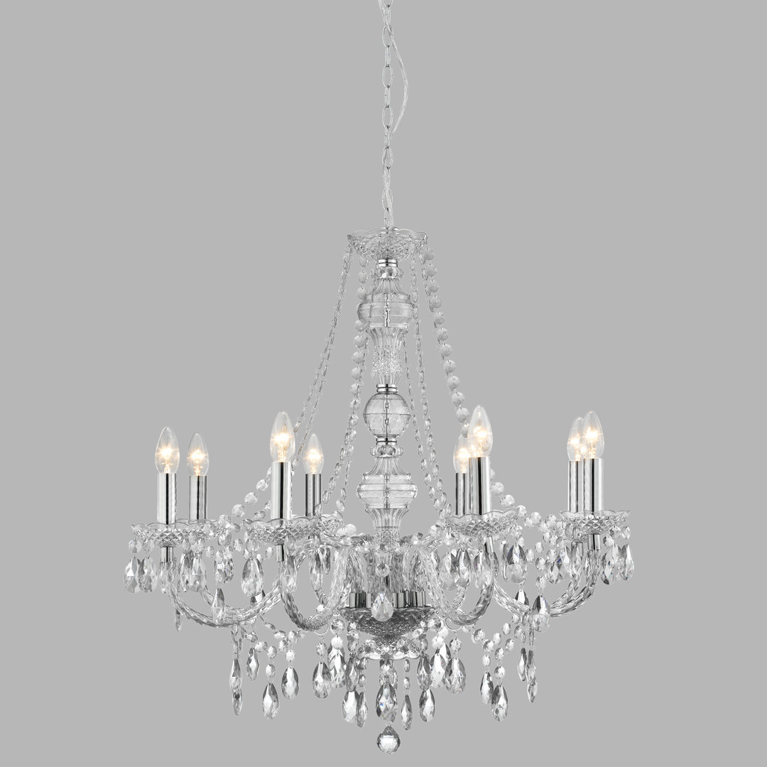 Kelly 8 - Light Candle Style Chandelier