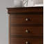 Commode 1 pièce de style Louis Philippe en placage de cerisier brun Okume
