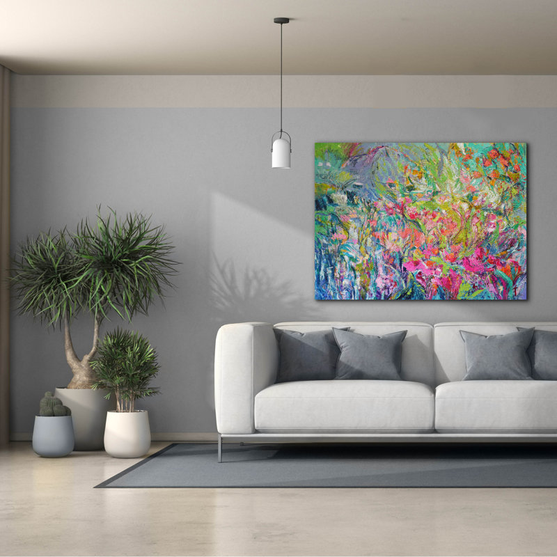  «Garden Of Light 3» par Dorothy Fagan, art mural sur toile, H 40 po x l 54 po