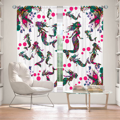 Paire de rideaux obscurcissant en polyester Selman