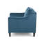 Fauteuil club en velours bleu