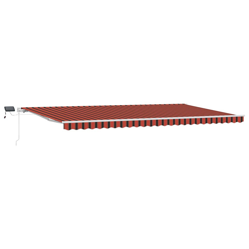 Retractable Awning, Brown, 600 cm W x 300 cm D