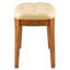 Tabouret élégant en bois rembourré et polyvalent pour meuble-lavabo, salle à manger, bureau et vestibule-101051879