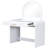 39" Makeup Vanity Table with Mirror Touch Screen Lighted Mirror, Dressing Table with Drawer for Bedroom, White