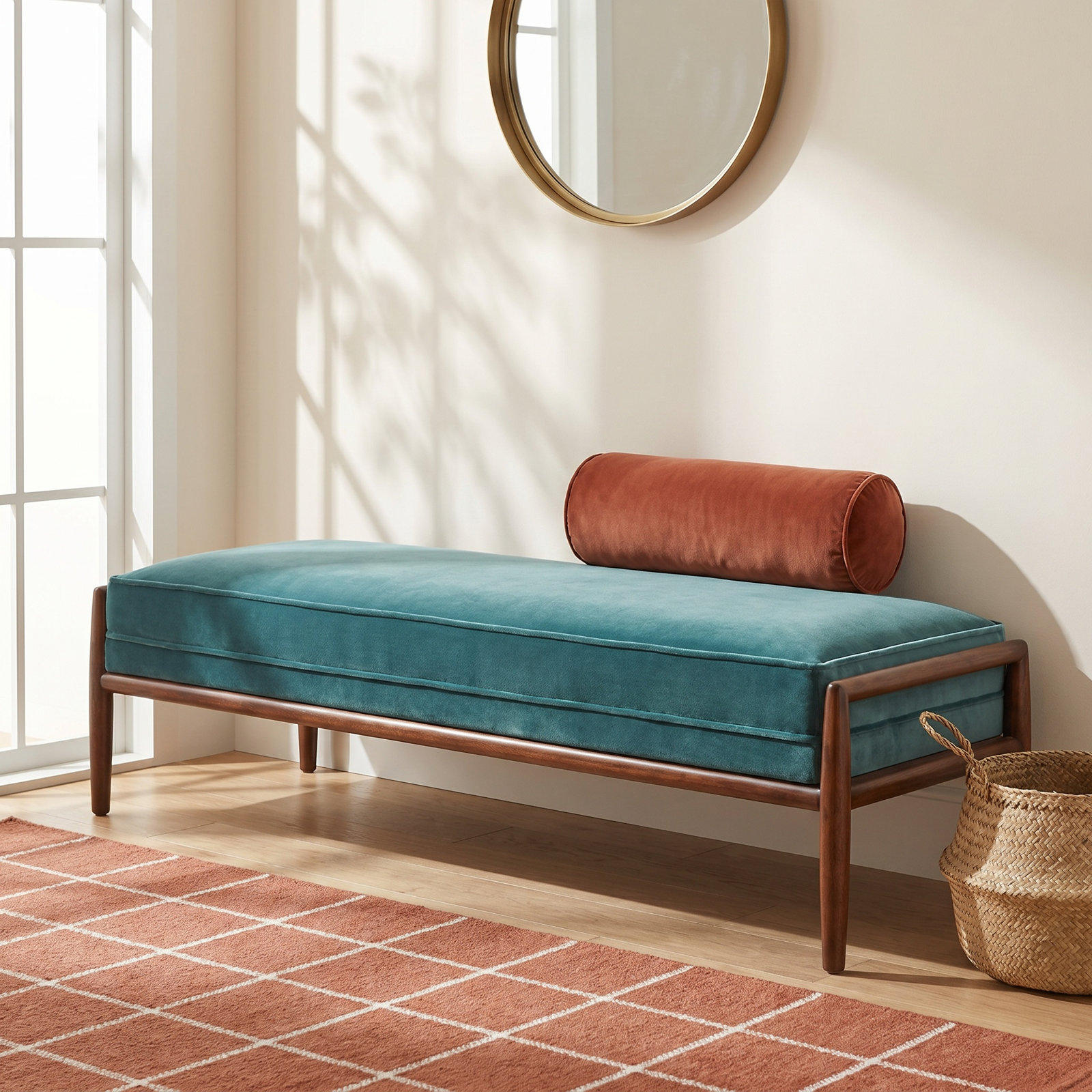 Beatrice Bench, Dark Teal