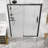 56"-60"W X 74"H Single Sliding Semi-Frameless Shower Door-123244145
