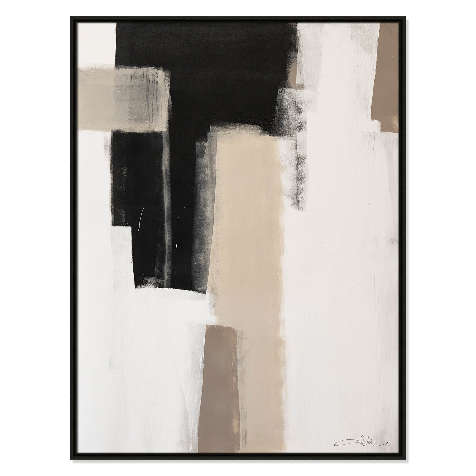 Calvin "Earth Scapes I" Print, No Mat, Espresso Floater Framed, 41.5" H x 31.5" W x 2" D