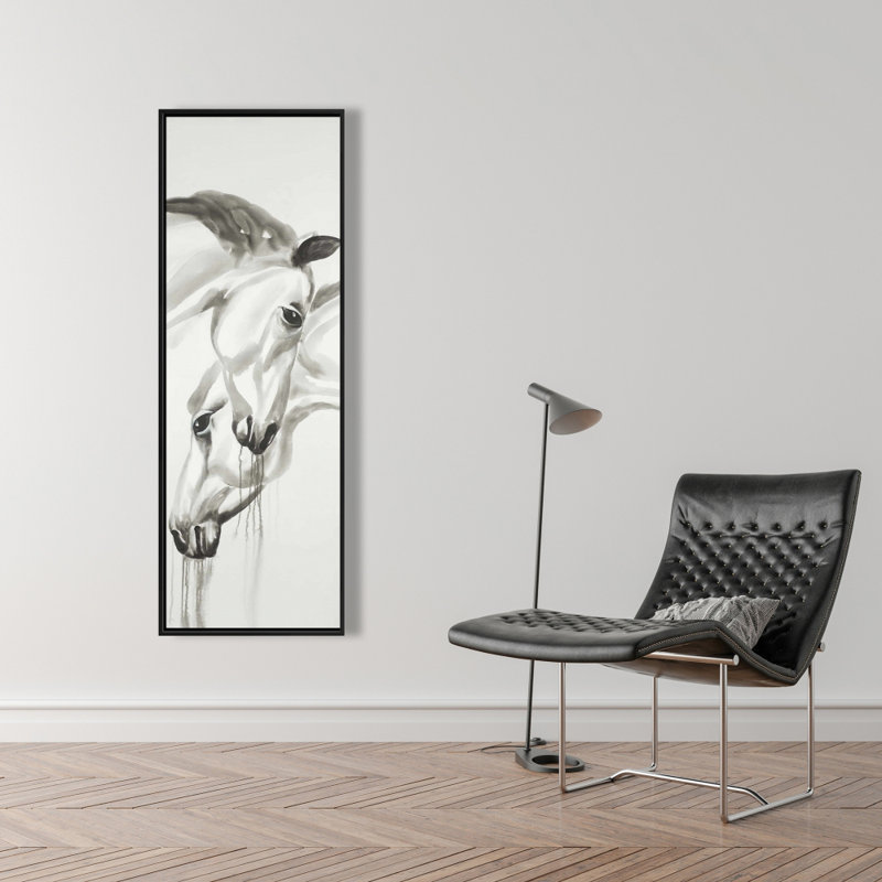 «Inséparables», animaux de la ferme | Décoration intérieure minimaliste, H 49,25 po x l 17,25 po