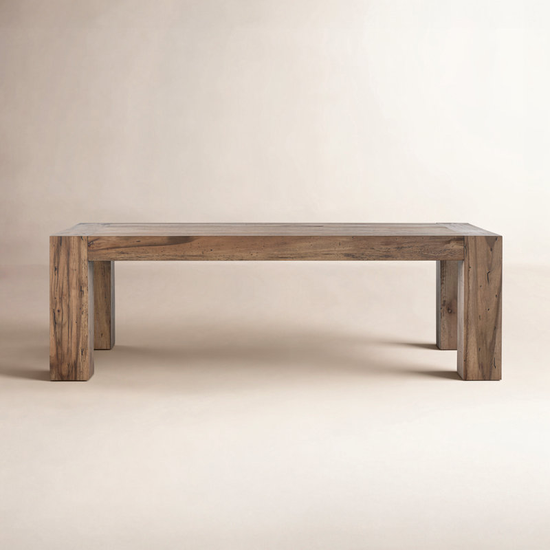 Abaso Dining Table, Rustic Wormwood Oak