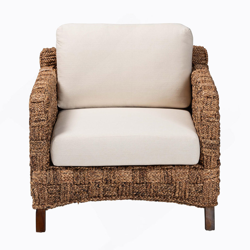 Fauteuil d'appoint pivotant, fauteuil demi-tonneau avec coussin de dossier et structure en bois pour le salon, la chambre à coucher et le bureau