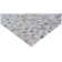 Mosaic Leather Cowhide Geometric Area Rug in Silver