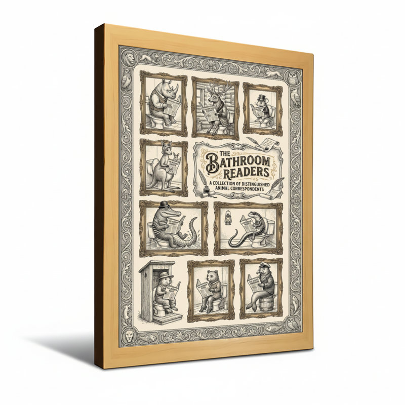 Scènes encadrées de salle de bain, H 36 po x l 24 po, Toile tendue, Ne s’applique pas