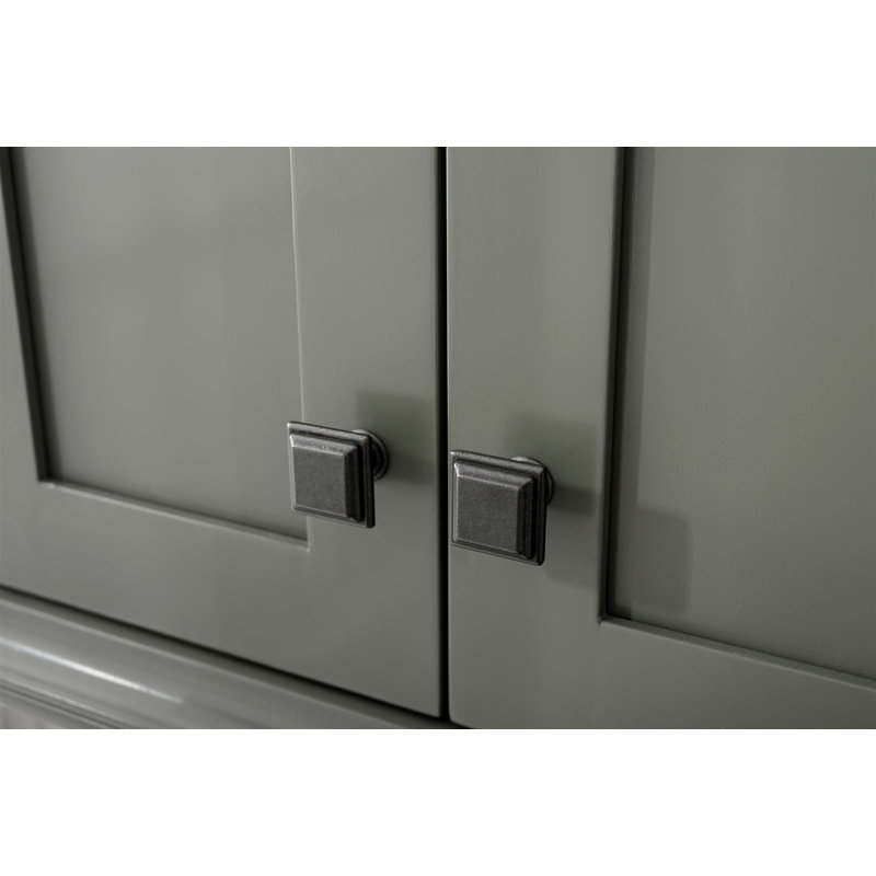 Armoire de salle de bain murale l 24 po x H 33 po x P 8 po Ogawa, Vert étain