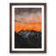 Orange Sky Above Mountains in Italy - Picture Frame Painting Print-56925338-56925339