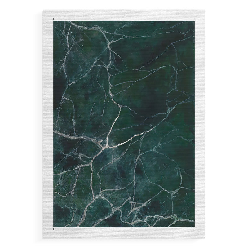 Jade Marble II - Impression sur toile seulement - NON-CADRE, H 60 po x l 40 po