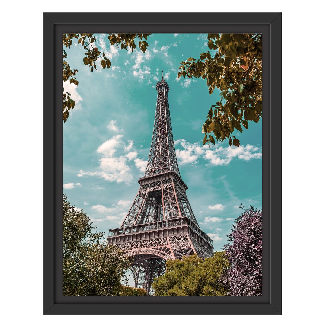 Gerahmtes Wandbild Eifelturm Paris