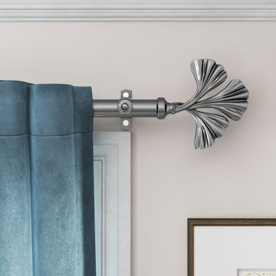 Steel Adjustable Bay Window Single Curtain Rod