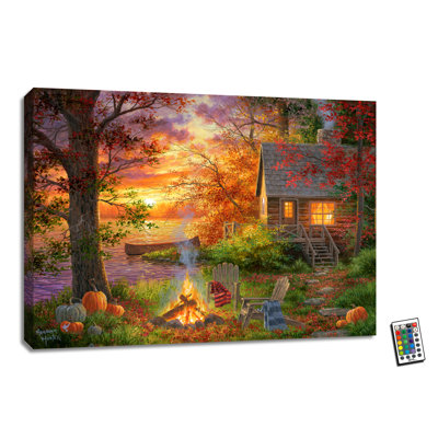 Sunset Serenity 18x24 Fully Illuminated Color Change LED Print