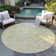 Machine Washable Indoor/Outdoor Xhevrie Gold Rug