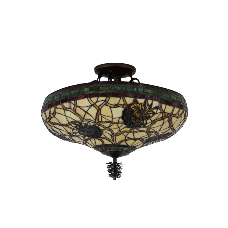 Meyda Tiffany & Stained Glass 4 - Light Semi Flush Mount