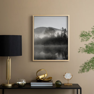 Lakeside Dock Framed Print - Solid Wood