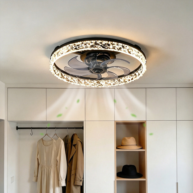 19''(W) Crystal Ceiling Fan