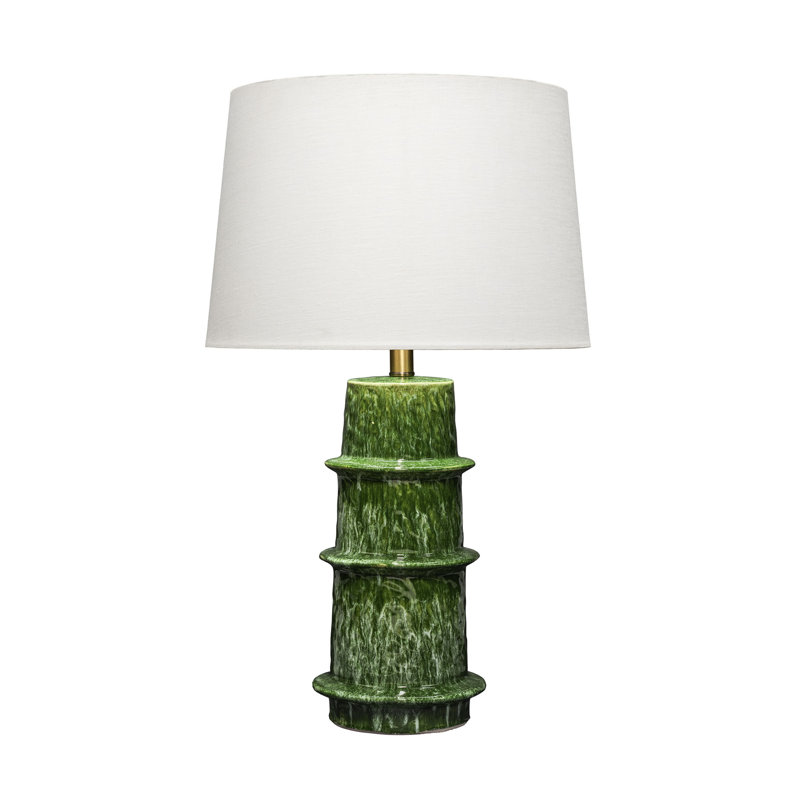 Saturn Ceramic Table Lamp with Linen Shade