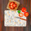 Planche à découper en verre à motif floral abstrait, idéale pour un décor de cuisine moderne et une utilisation pratique-114446778