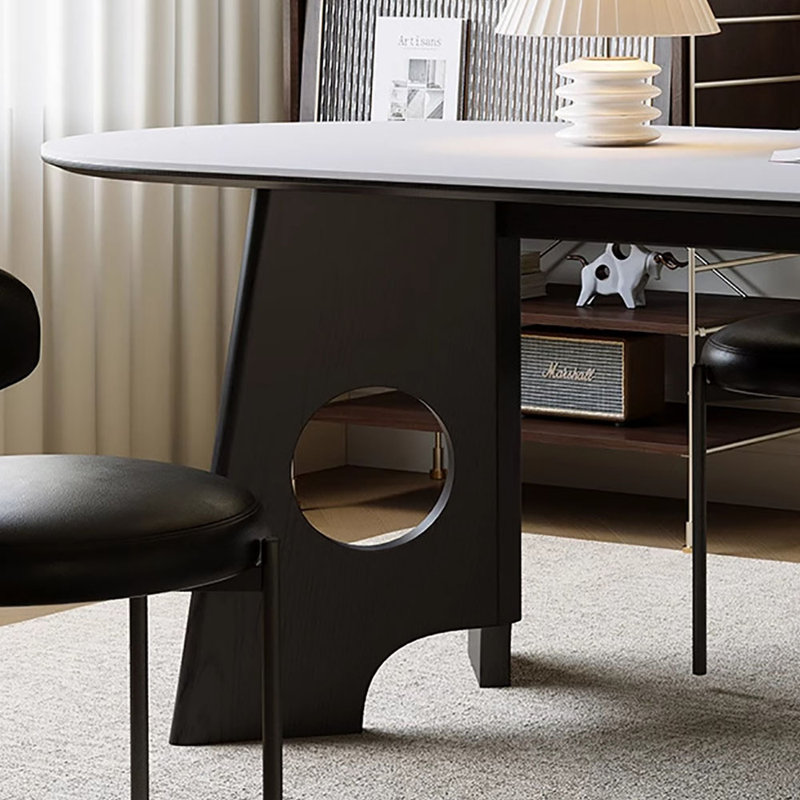 Table de salle à manger French French, H 29,5 po x L 70,9 po x l 31,5 po