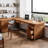 L-Shaped Rectangular Solid Wood desk-1292865701-1292865699