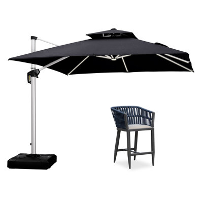 Parasol déporté de 3,35 m (11 pi) pour terrasse extérieure