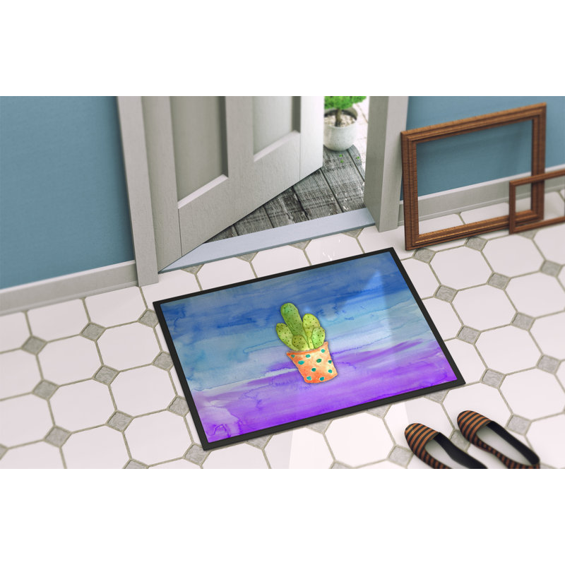 Tapis d'extérieur antidérapant Cactus, Rectangle 2 pi x 3 pi