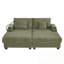Chaise longue avec dossier réglable, porte-gobelets, porte-téléphone et compartiments de rangement-1754414330