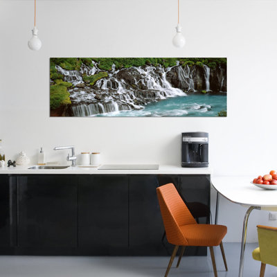 «Hraunfossar, Islande», reproduction de photo sur toile