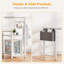 Metal Base Computer Desk with Power Outlet-532274456