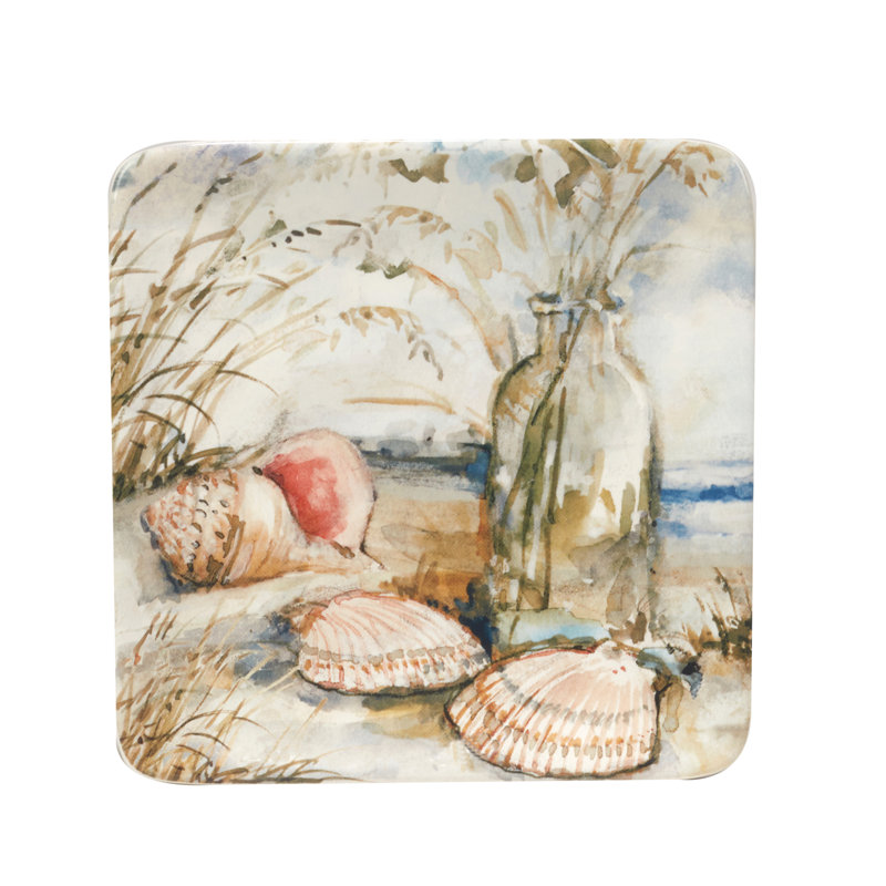 Coastal Landscape, ensemble de 4 plaques