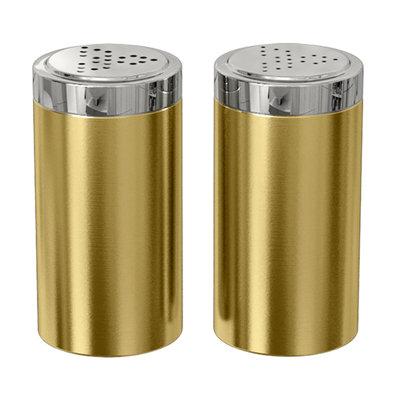 Steel Stainless Steel Salt and Pepper Set