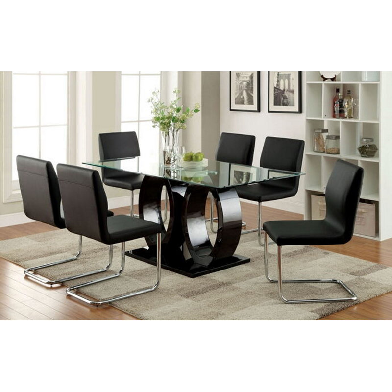 Double Pedestal Base Dining Set