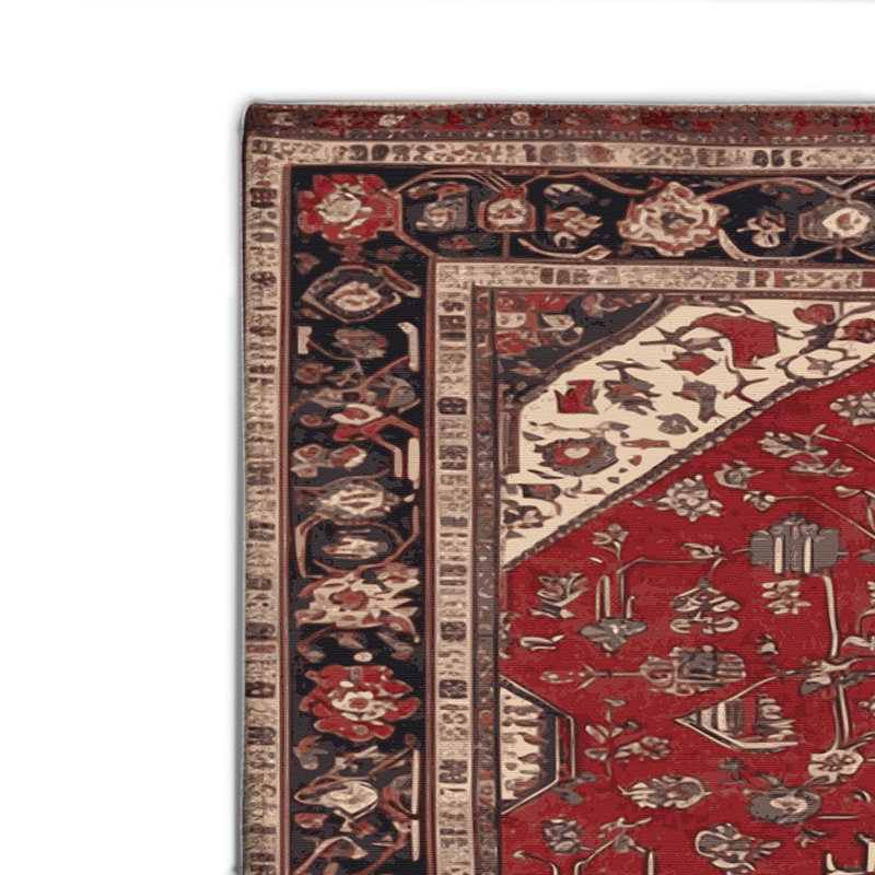 Tapis turc intérieur et extérieur brun, Rectangulaire 2 pi x 3 pi