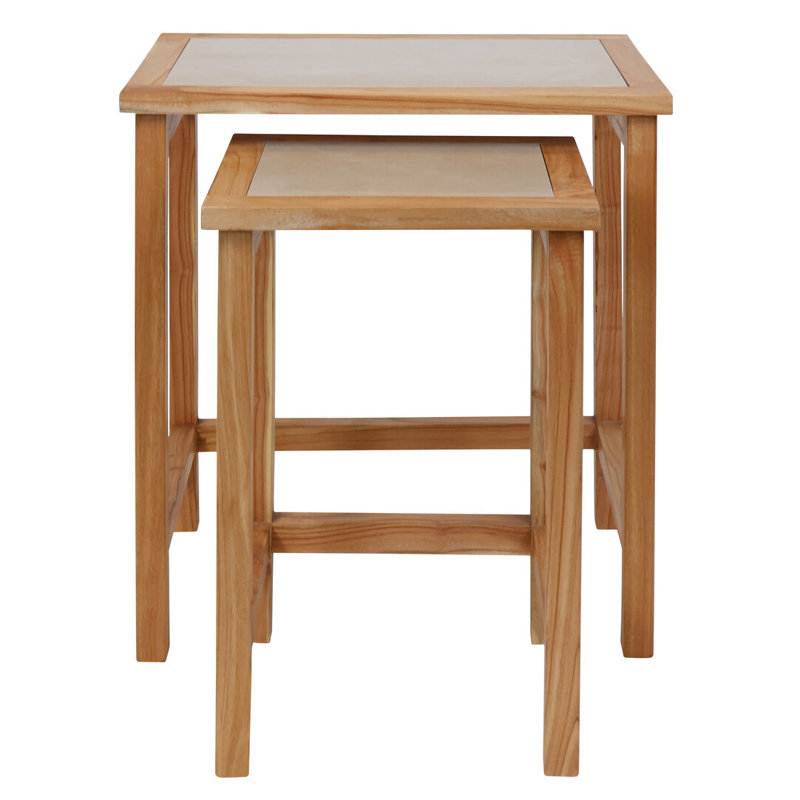 Side Table Set, Brown