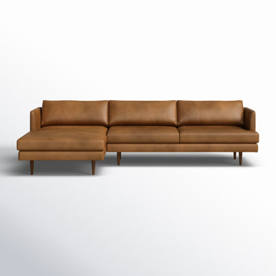 Miller Genuine Leather 2 - Piece Sectional