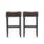 30-inch Leather Backless Bar Stool,Set of 2