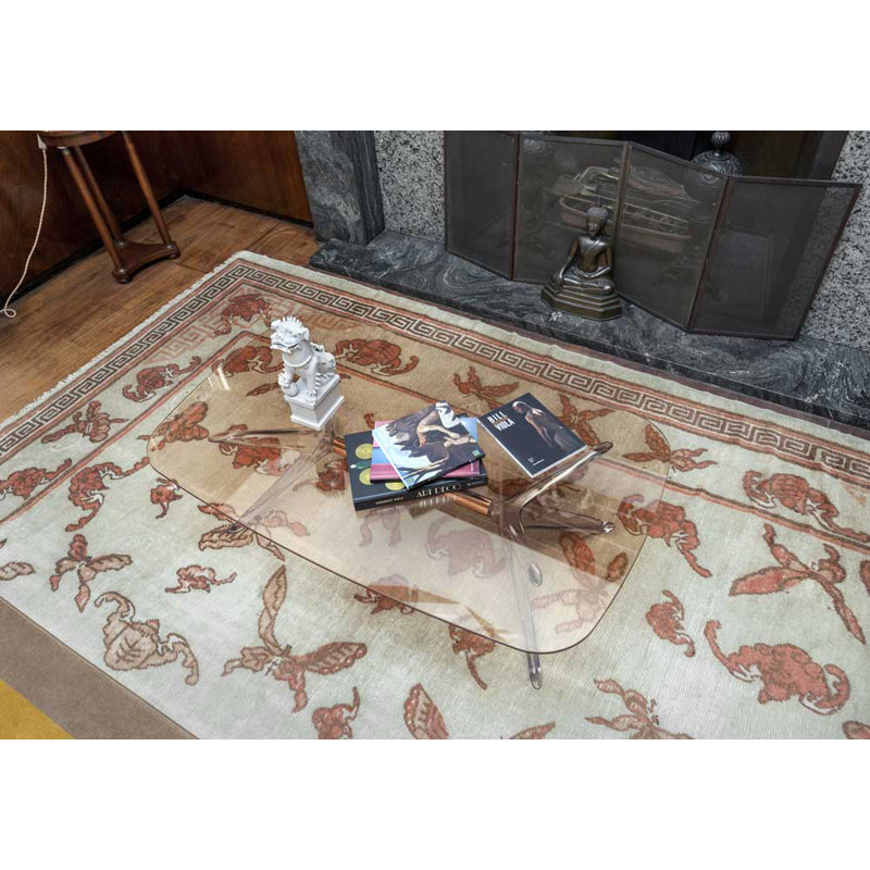 Blast Coffee Table, Crystal-Chrome, Green