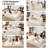 Foldable Compression Modular Corduroy Sofa Bed, Convertible With Deep Seat And Soft Cushions, No Assembly Required-447708840-447708843